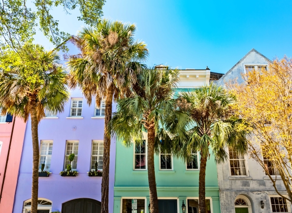 Rainbow Row, Charleston SC