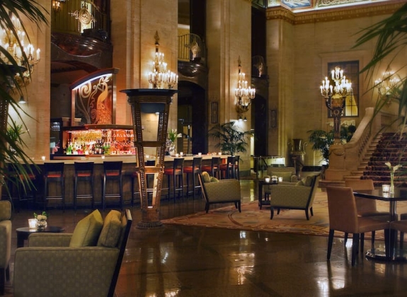 The Palmer House Hilton, Chicago, IL, bar The Palmer House Hilton, Chicago, IL, bar